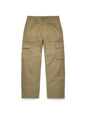 Pantaloni cargo stagionali color cuoio