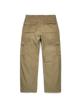 Pantaloni cargo stagionali color cuoio