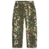 Pantaloni cargo stagionali verde mimetico