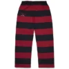 Pantaloni della tuta a orlo aperto con stemma a righe, rosso/blu navy