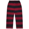 Pantaloni della tuta a orlo aperto con stemma a righe, rosso/blu navy