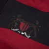 Pantaloni della tuta a orlo aperto con stemma a righe, rosso/blu navy