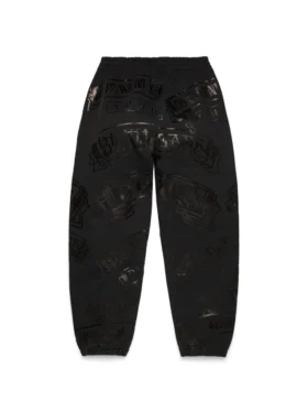Pantaloni della tuta ADG con stampa “Banner”, neri