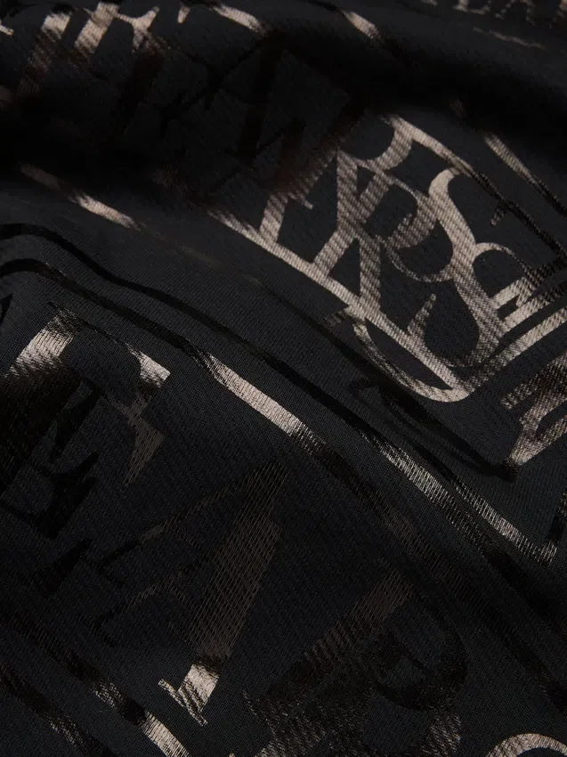 Pantaloni della tuta ADG con stampa "Banner", neri