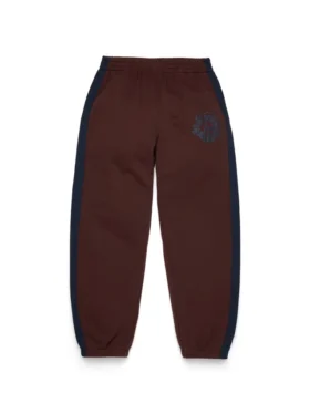 Pantaloni della tuta Denim U a pannelli marroni
