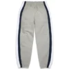 Pantaloni della tuta DT a righe con orlo aperto, grigi