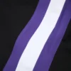 Pantaloni della tuta DT a righe con orlo aperto, neri