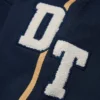 Pantaloni della tuta in ciniglia DT blu