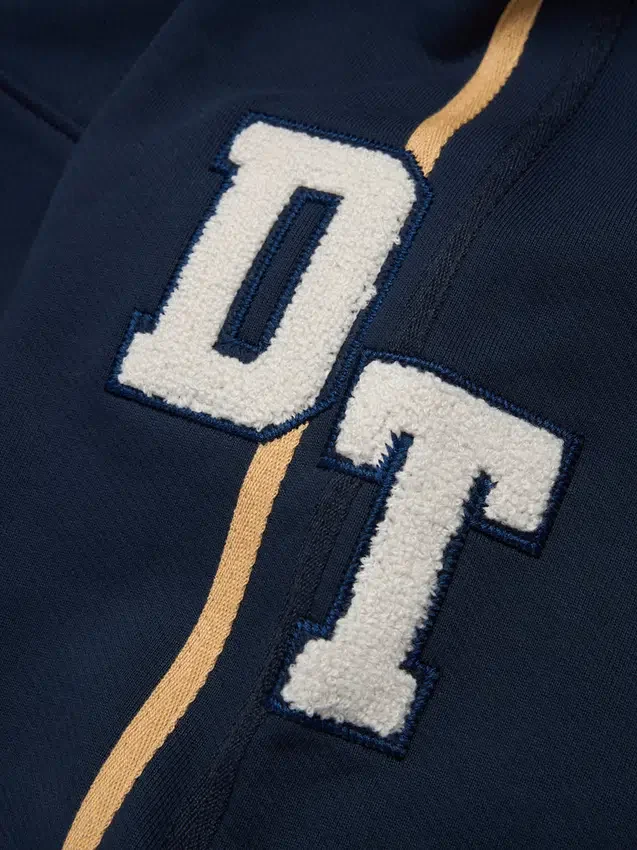 Pantaloni della tuta in ciniglia DT blu