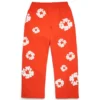 Pantaloni della tuta larghi "Cotton Wreath" arancione scuro