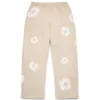 Pantaloni della tuta larghi Cotton Wreath color crema
