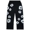 Pantaloni della tuta larghi Cotton Wreath Sweatpant, neri