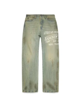 Pantaloni in Denim ADG larghi, lavaggio sporco