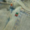 Pantaloni in Denim ADG larghi, lavaggio sporco