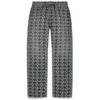 Pantaloni in Denim Baggy Jacquard Wreath