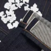 Pantaloni in Denim "Cotton Wreath" dal taglio baggy con cimosa