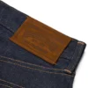 Pantaloni in Denim "Cotton Wreath" dal taglio baggy con cimosa