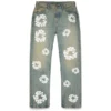 Pantaloni in Denim "Cotton Wreath" dal taglio dritto, lavaggio "Dirty Wash"