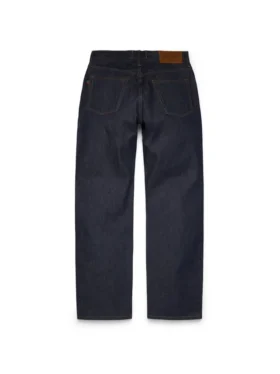Pantaloni in Denim larghi con cimosa