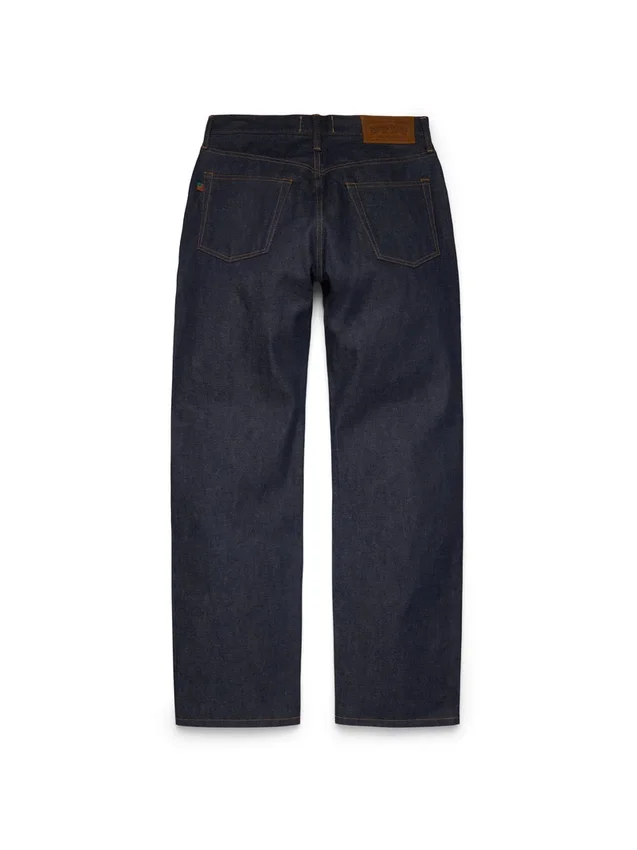 Pantaloni in Denim larghi con cimosa