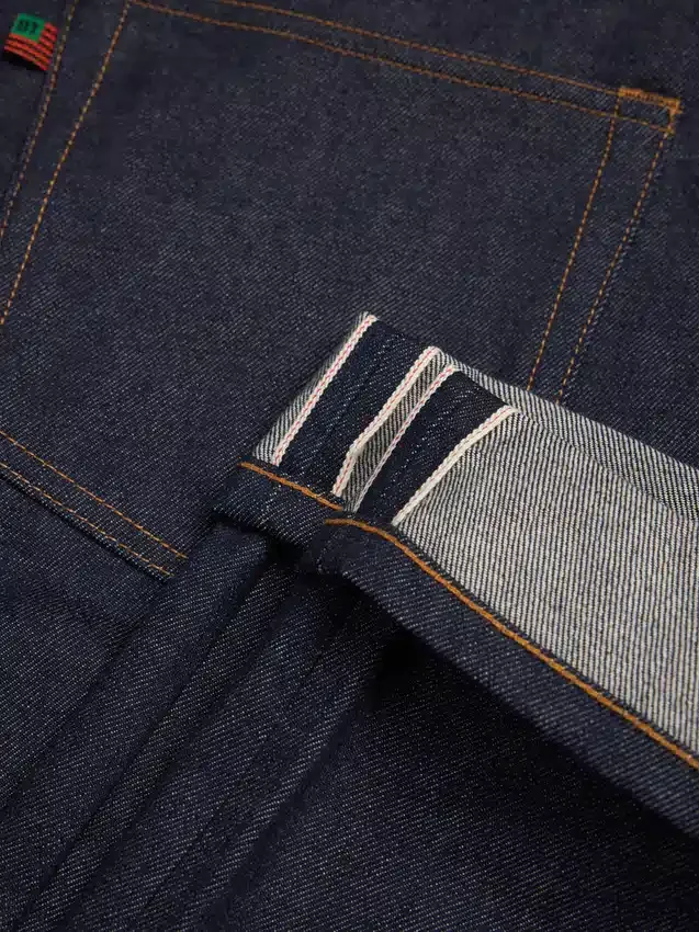 Pantaloni in Denim larghi con cimosa