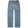 Pantaloni in Denim larghi, lavaggio chiaro