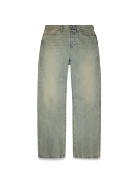 Pantaloni in Denim larghi, lavaggio sporco