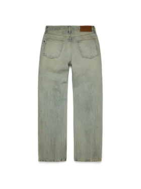 Pantaloni in Denim larghi, lavaggio sporco