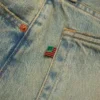 Pantaloni in Denim larghi, lavaggio sporco