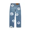 Pantaloni in Denim per bambini con motivo "Cotton Wreath", indaco chiaro