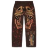 Pantaloni in velluto a coste "Tattoo" marroni