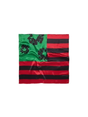 Sciarpa con bandiera panafricana a ghirlanda, rosso/nero/verde