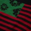 Sciarpa con bandiera panafricana e ghirlanda, nera